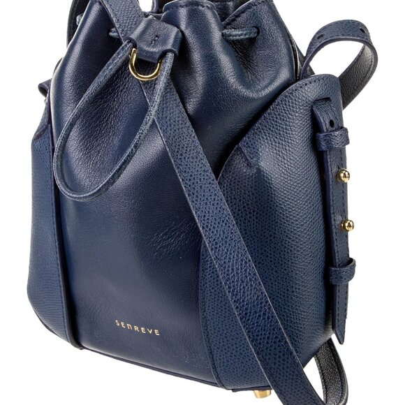 Senreve Midnight Blue Crossbody Bucket Bag - Picture 6 of 16